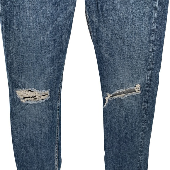 rag & bone Skinny Jeans Womens 27 Blue Vachon Ripped Distressed Low Rise - Picture 5 of 7